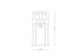 PM 3400 HYGIENE TURNSTILE HAND